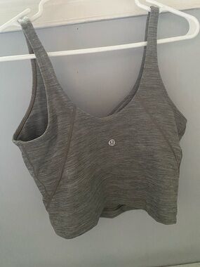Lululemon Gray Heather Sports Bra/Align Tank Top